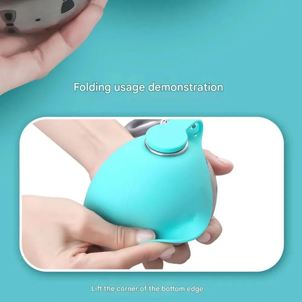 PawSip™-Dog water bottle with removable silicone bowl